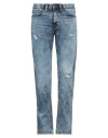 Hugo Boss Boss Man Jeans Blue Size 30w-30l Cotton, Elastane In Blue