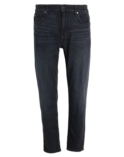 Hugo Boss Boss Man Jeans Midnight Blue Size 32w-32l Cotton, Elastomultiester, Elastane