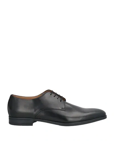 HUGO BOSS BOSS MAN LACE-UP SHOES BLACK SIZE 13 LEATHER