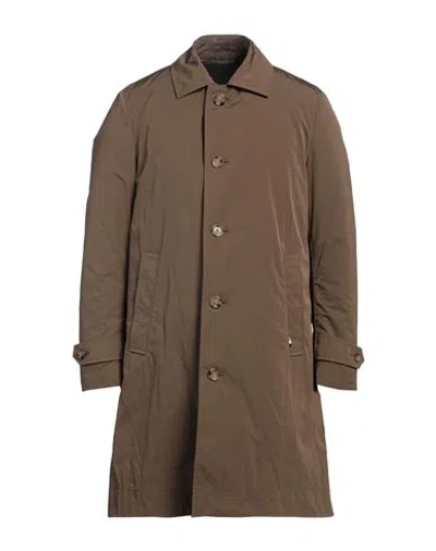 Hugo Boss Single-breasted Coat In Beige