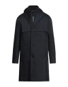 Hugo Boss Boss Man Overcoat & Trench Coat Midnight Blue Size 40 Polyester In Blue