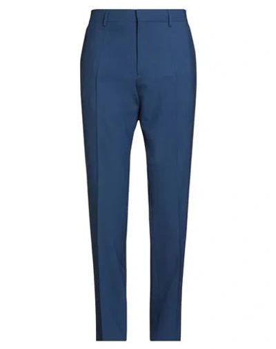 Hugo Boss Boss Man Pants Blue Size 42 Virgin Wool, Elastane