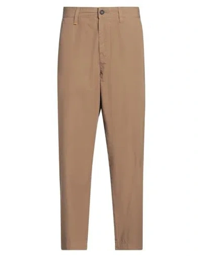 Hugo Boss Boss Man Pants Camel Size 28 Cotton In Beige