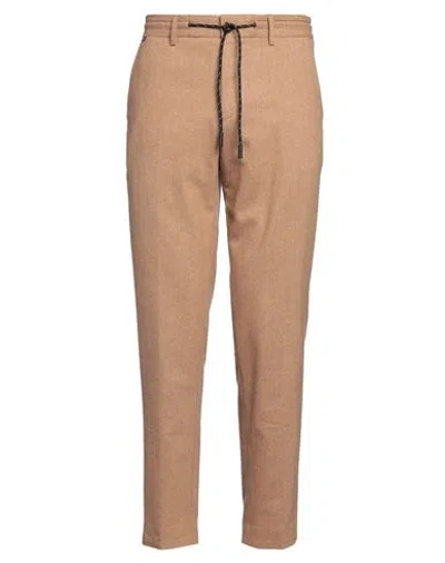 Hugo Boss Boss Man Pants Camel Size 36 Wool, Polyester, Viscose, Polyamide, Elastane In Beige