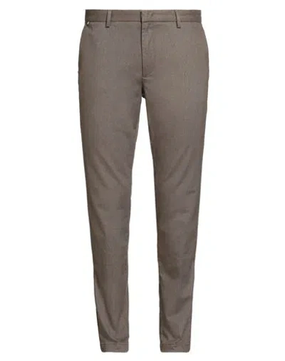 Hugo Boss Boss Man Pants Khaki Size 38 Cotton, Polyester, Elastane In Brown