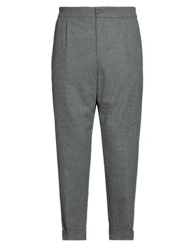 Hugo Boss Boss Man Pants Lead Size 38 Wool, Polyester, Viscose, Polyamide, Elastane In Gray