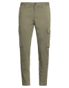 Hugo Boss Boss Man Pants Military Green Size 32 Cotton, Polyamide, Elastane, Polyester In Green