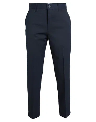 Hugo Boss Boss Man Pants Navy Blue Size 36 Polyester, Virgin Wool, Elastane