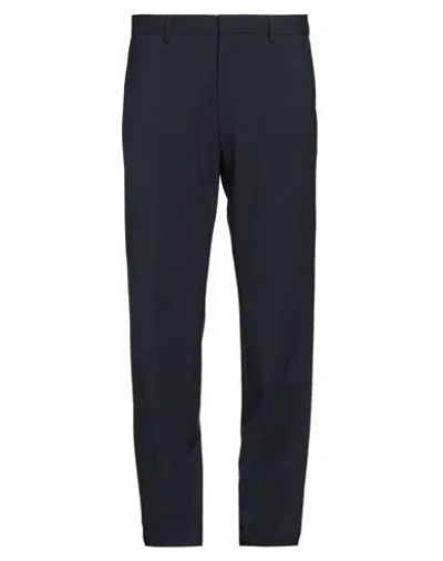 Hugo Boss Boss Man Pants Navy Size 38 Virgin Wool, Elastane In Navy Blue