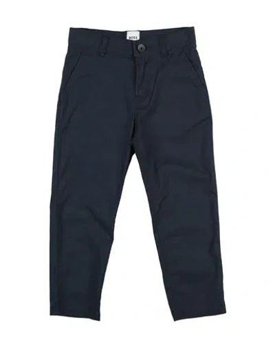 Hugo Boss Boss Man Pants Navy Size 12 Cotton, Elastane
