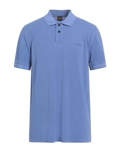 Hugo Boss Boss Man Polo Shirt Light Blue Size Xl Cotton