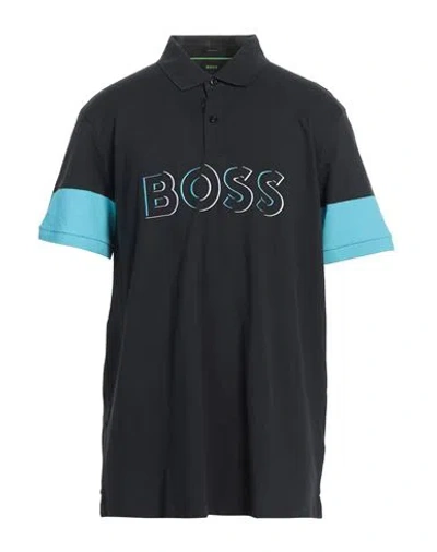 Hugo Boss Boss Man Polo Shirt Midnight Blue Size 3xl Cotton