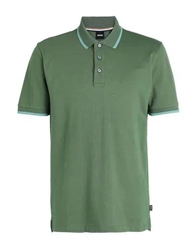 Hugo Boss Boss Man Polo Shirt Military Green Size M Cotton