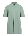 Hugo Boss Boss Man Polo Shirt Sage Green Size Xxl Cotton In Multi