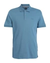 Hugo Boss Boss Man Polo Shirt Slate Blue Size Xl Cotton