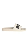 Hugo Boss Boss Man Sandals Ivory Size 9 Rubber In Multi