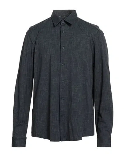 Hugo Boss Boss Man Shirt Midnight Blue Size Xxl Recycled Polyamide, Elastane In Gray