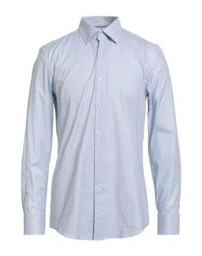 Hugo Boss Boss Man Shirt Sky Blue Size 17 ½ Cotton, Elastane