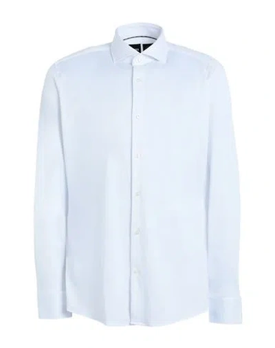 Hugo Boss Boss Man Shirt White Size 17 ½ Polyamide, Polyester, Elastane