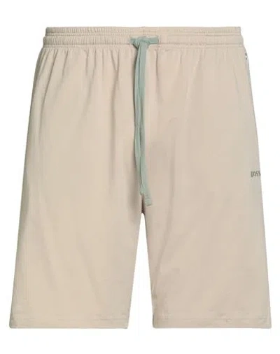 Hugo Boss Boss Man Shorts & Bermuda Shorts Beige Size Xxl Cotton, Elastane In Neutral