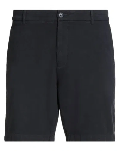 Hugo Boss Boss Man Shorts & Bermuda Shorts Midnight Blue Size 40 Cotton, Elastane In Black