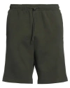 Hugo Boss Elasticated-waist Jersey Shorts In Green