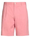 Hugo Boss Boss Man Shorts & Bermuda Shorts Pink Size 36 Cotton, Elastane In Pink