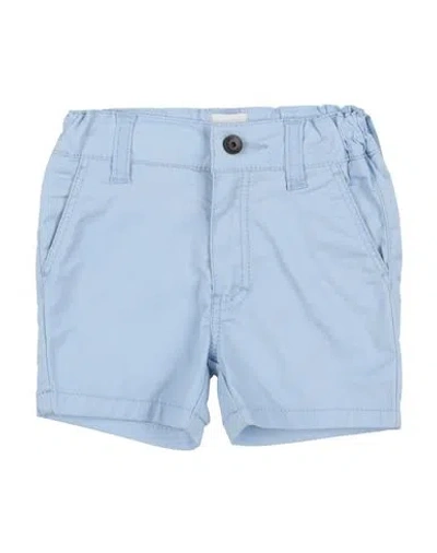 Hugo Boss Babies' Boss Toddler Boy Shorts & Bermuda Shorts Sky Blue Size 9 Cotton, Elastane