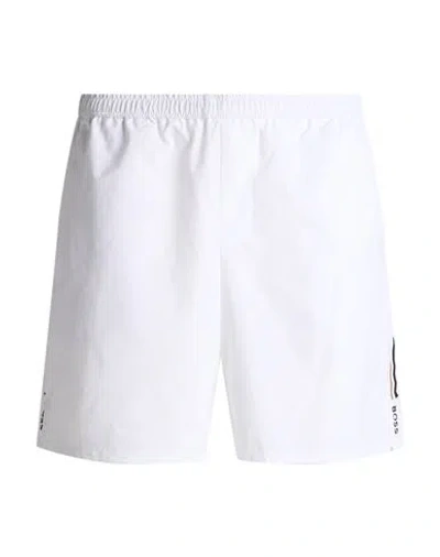 Hugo Boss Boss Man Shorts & Bermuda Shorts White Size Xl Elastomultiester