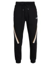 Hugo Boss Cotton-terry Tracksuit Bottoms With Signature-stripe Tape In Black