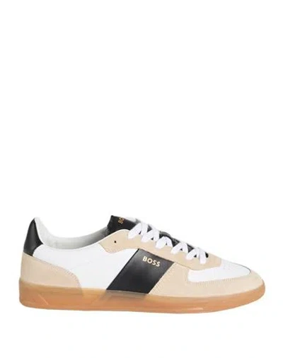 Hugo Boss Boss Man Sneakers Beige Size 9 Leather