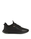 Hugo Boss Ttnm Evo Trainers With Ribbed Sole In Black