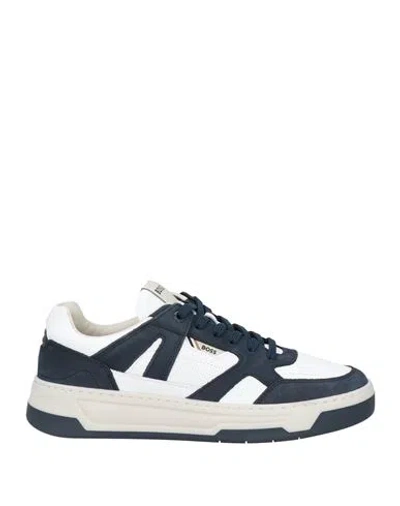 Hugo Boss Boss Man Sneakers Midnight Blue Size 9 Leather