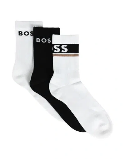 Hugo Boss Boss Man Socks & Hosiery White Size Onesize Cotton, Polyamide, Elastane