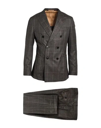 Hugo Boss Boss Man Suit Charcoal Size 42 Virgin Wool In Grey