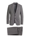 Hugo Boss Boss Man Suit Grey Size 46 Polyamide, Polyester, Virgin Wool, Elastane In Gray