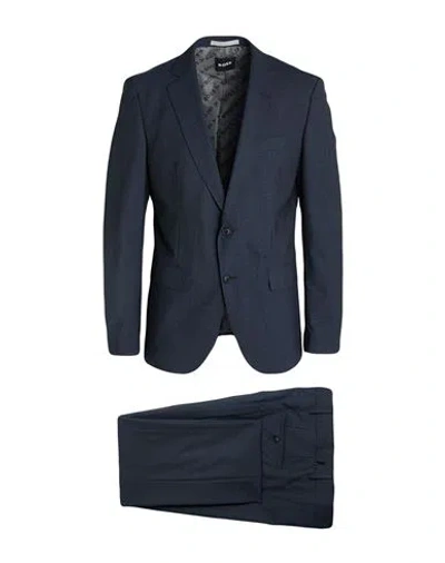 HUGO BOSS BOSS MAN SUIT MIDNIGHT BLUE SIZE 40 VIRGIN WOOL, POLYAMIDE, ELASTANE