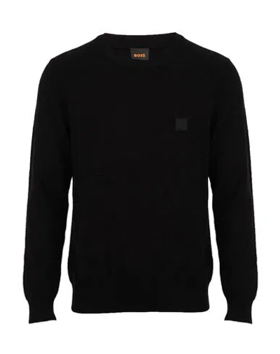 Hugo Boss Boss Man Sweater Black Size S Cotton, Elastane