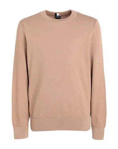 Hugo Boss Boss Man Sweater Camel Size M Cotton In Beige