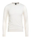 Hugo Boss Boss Man Sweater Cream Size S Virgin Wool In White