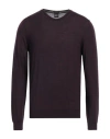 Hugo Boss Slim-fit Sweater In Virgin Wool In Purple
