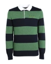 Hugo Boss Boss Man Sweater Green Size S Cotton, Polyamide, Elastane In Green