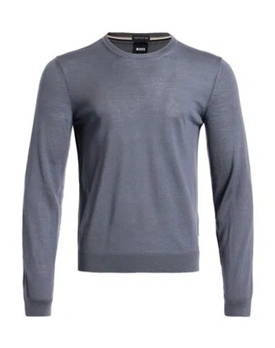 Hugo Boss Boss Man Sweater Grey Size S Virgin Wool In Gray