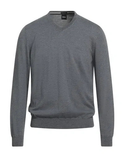 Hugo Boss Boss Man Sweater Grey Size Xl Virgin Wool In Gray