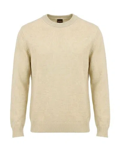 Hugo Boss Boss Man Sweater Ivory Size S Cotton, Polyester In White