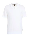 Hugo Boss Boss Man Sweater Ivory Size Xxl Cotton, Lyocell In White