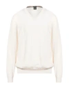 Hugo Boss Boss Man Sweater Ivory Size Xxl Virgin Wool In White