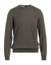Hugo Boss Boss Man Sweater Khaki Size Xxl Virgin Wool In Beige