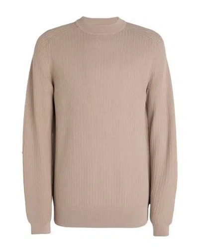 Hugo Boss Boss Man Sweater Light Brown Size Xl Cotton In Beige