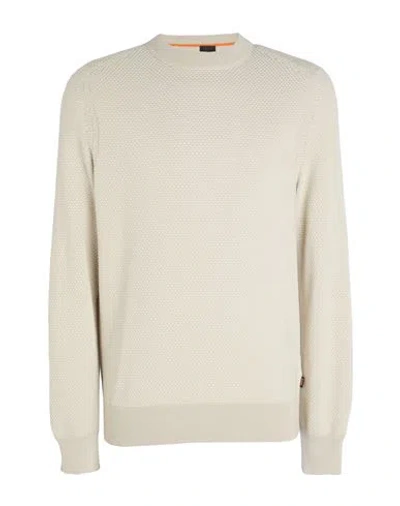 Hugo Boss Boss Man Sweater Light Grey Size S Cotton, Kapok Fibre